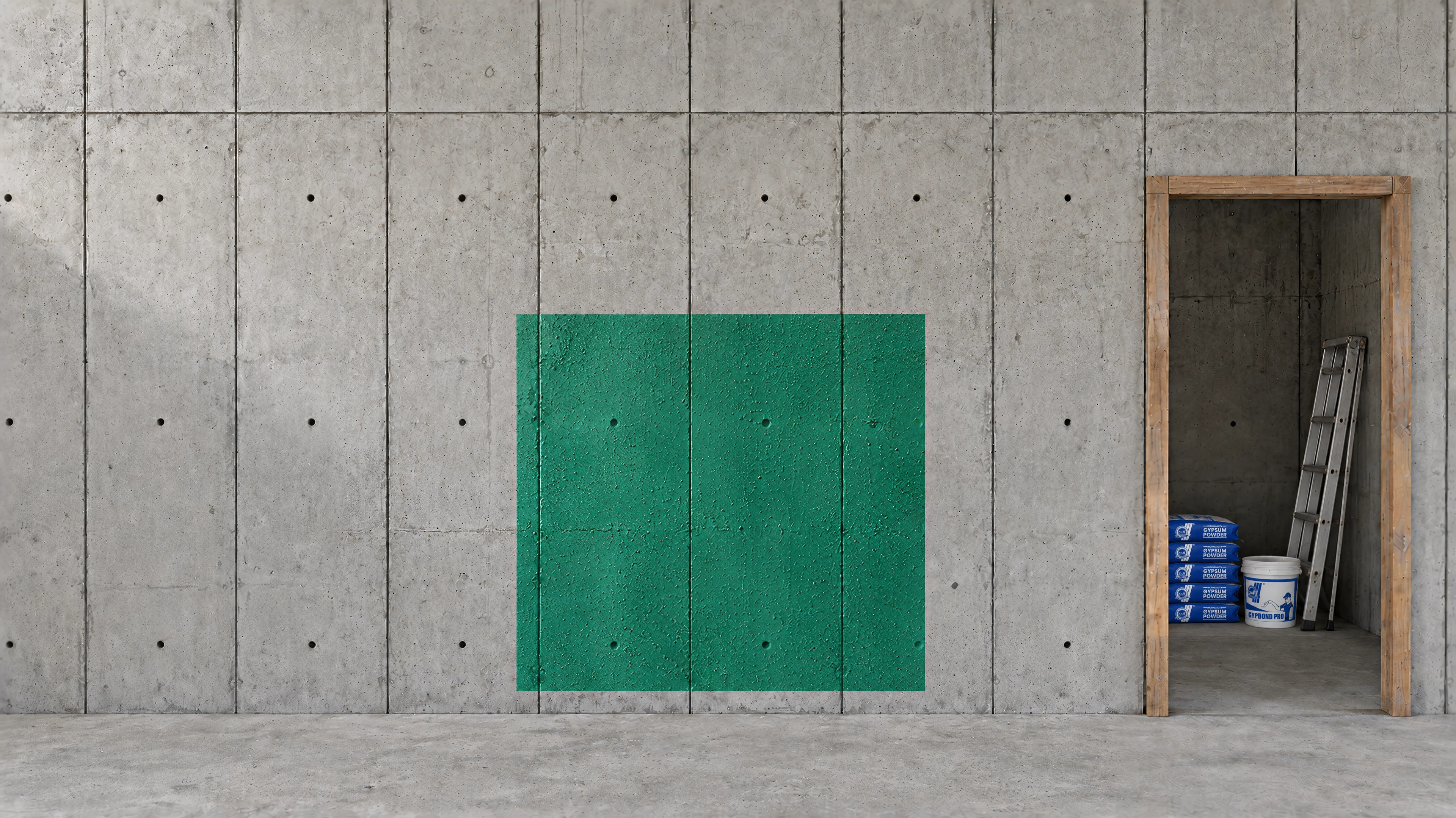 Gypbond Pro rolled on a concrete wall